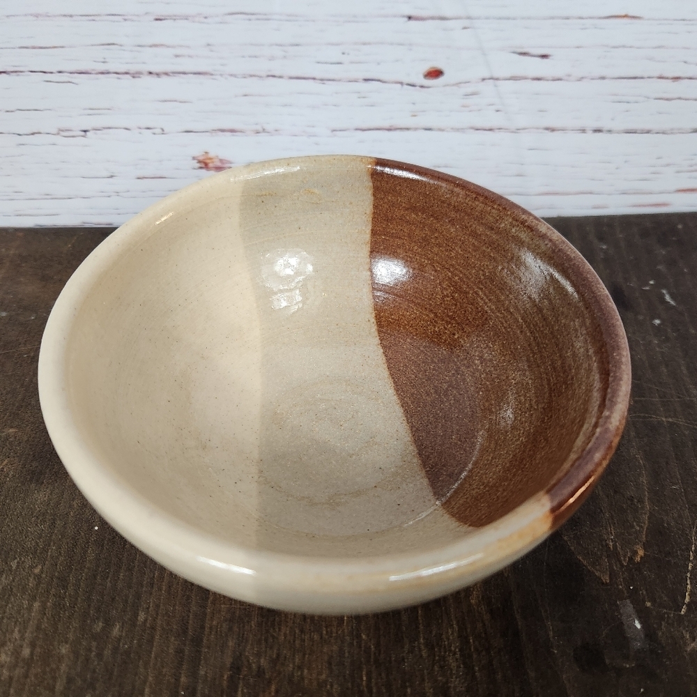Handcrafted Three Color Pottery Bowl - Picture 2 of 7